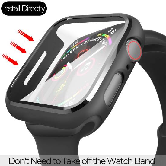 Capa de Proteção com Vidro Temperado para Smartwatch 42 mm