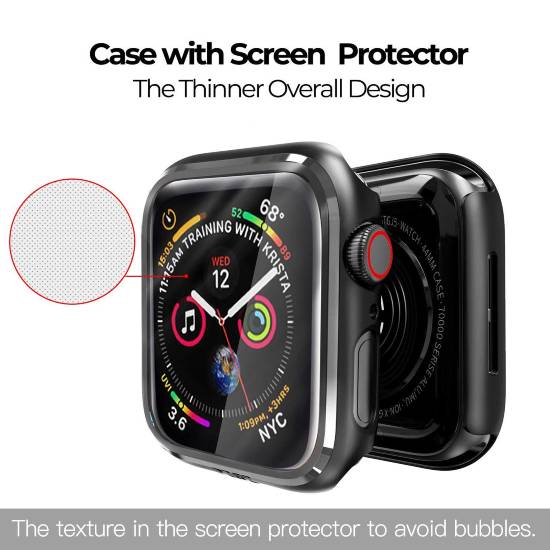 Capa de Proteção com Vidro Temperado para Smartwatch 42 mm