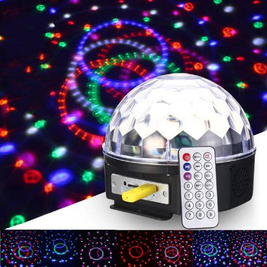 MP3 Magic Ball Light - Projetor Led colorido com bluetooth music