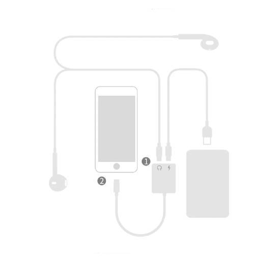 Adaptador De Áudio 2EM1 para Iphone