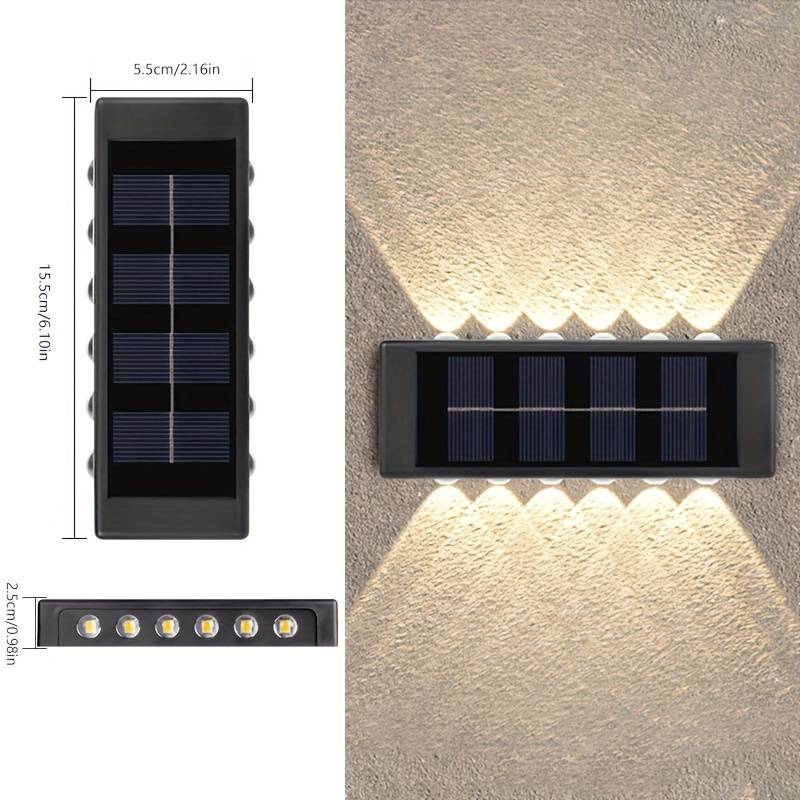 PACK 2 Luz Solar de Dupla Face - 12 LEDS