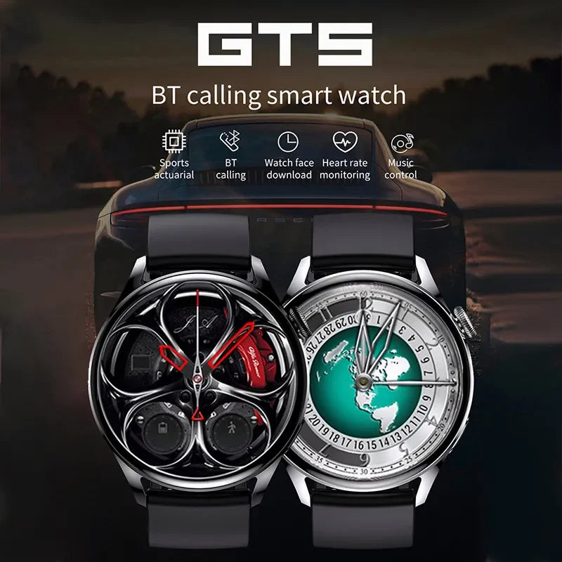 Smartwatch Desportivo GT5 Correia Metálica