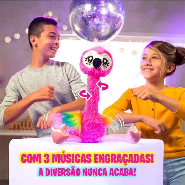 Flamingo dançarino e imitador de vozes