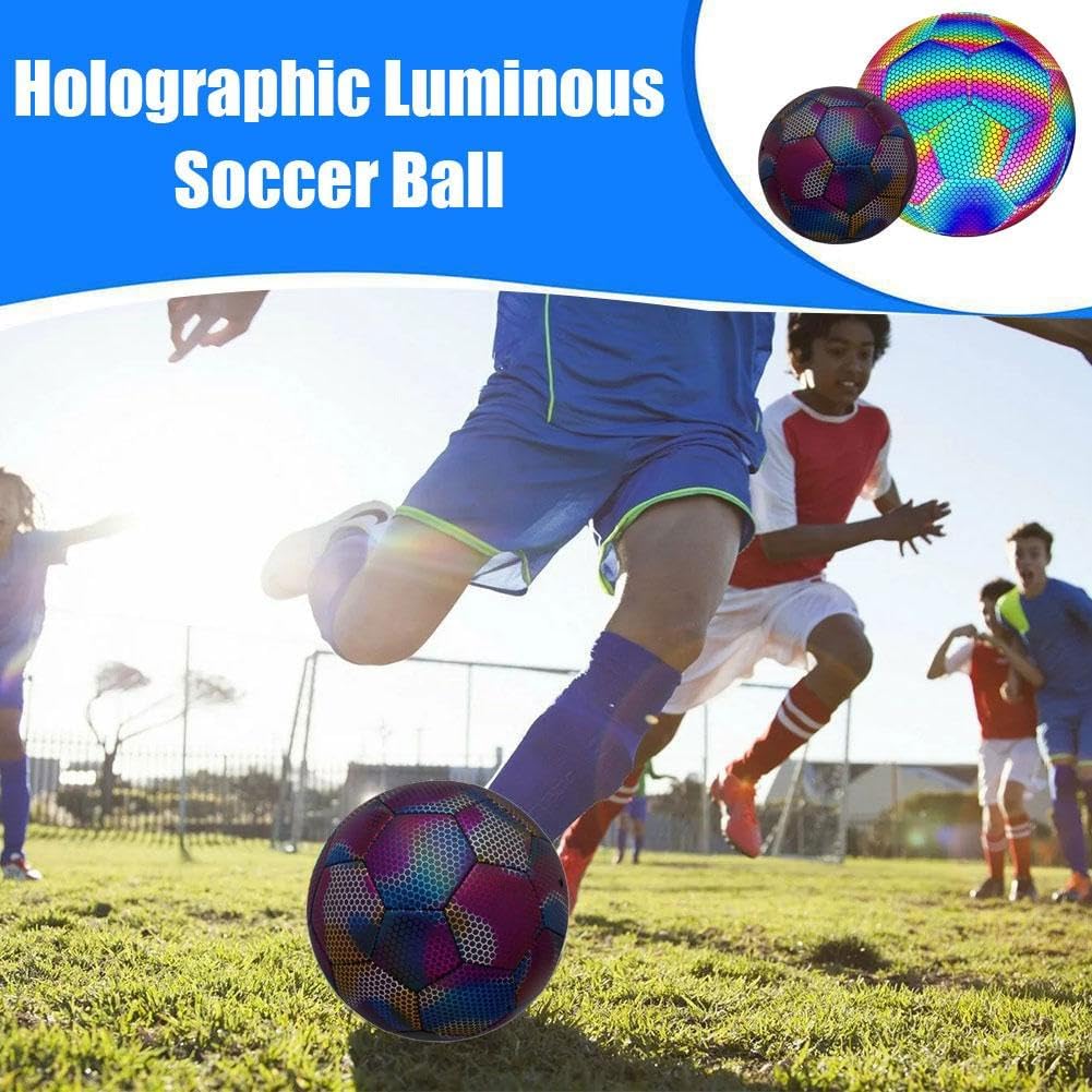 Bola de Futebol Holográfica Luminosa