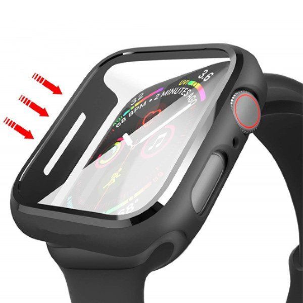 Capa de Proteção com Vidro Temperado para Smartwatch 44 mm