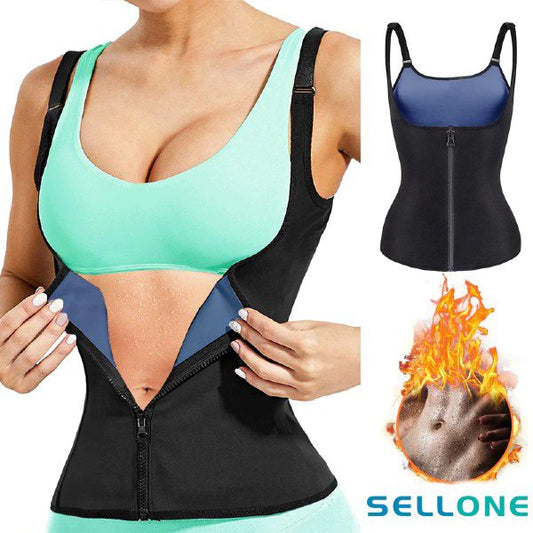 Colete sauna com fecho Sweat Shaper