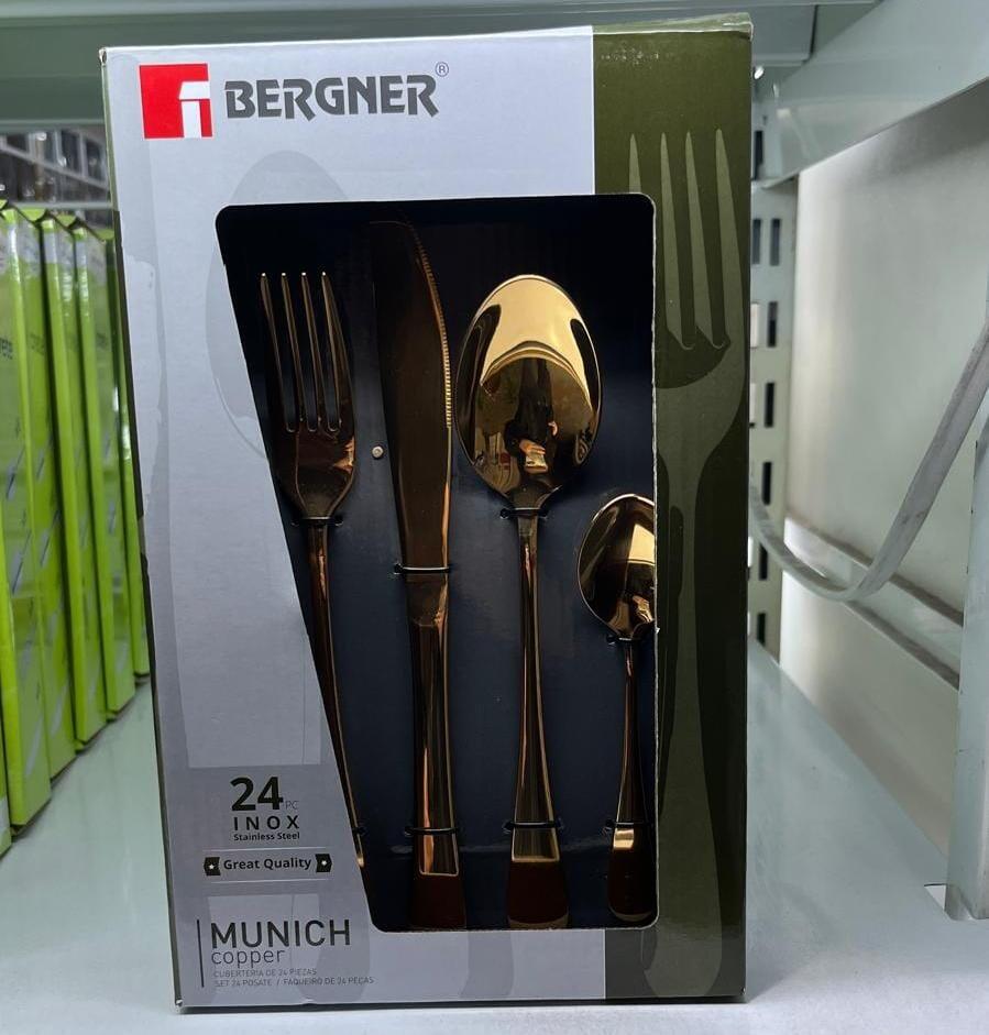 Faqueiro Munich 24 PCS Dourado Bergner