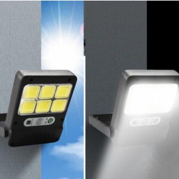 Lâmpada Solar com Sensor Movimento – 96Leds