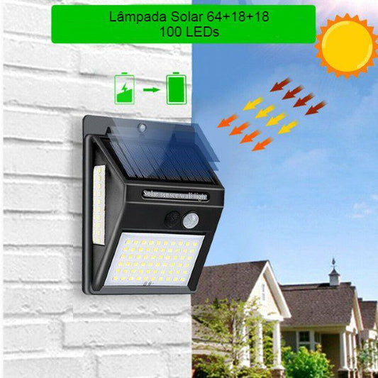 Lâmpada Solar com Sensor de Movimento