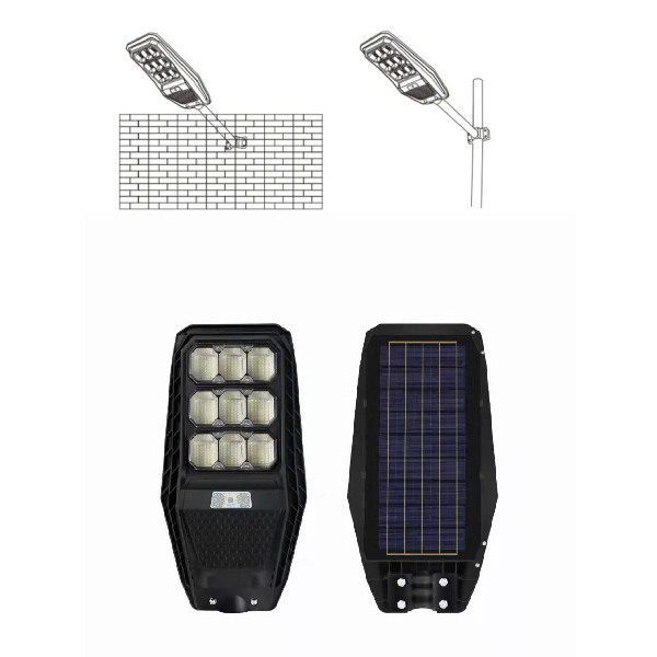 Lâmpada Solar de Rua 300W com Sensor de Movimento e Comando