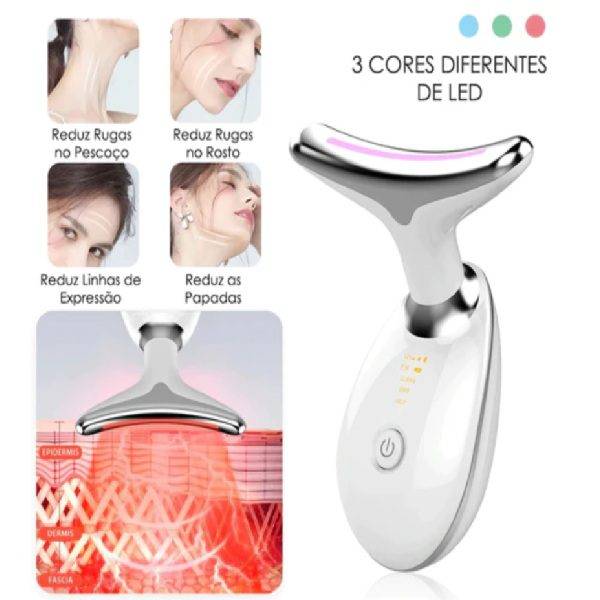 Massajador Anti Rugas com Fototerapia Led + OFERTA CREME PARA RUGAS