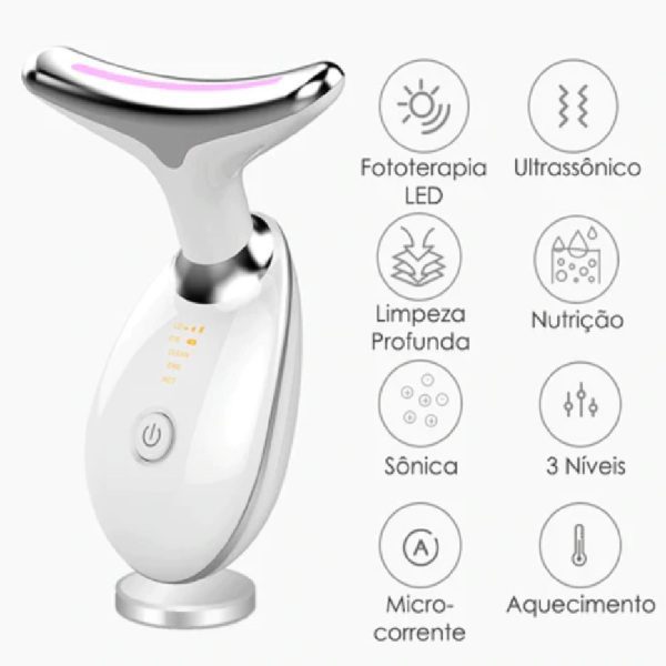 Massajador Anti Rugas com Fototerapia Led + OFERTA CREME PARA RUGAS