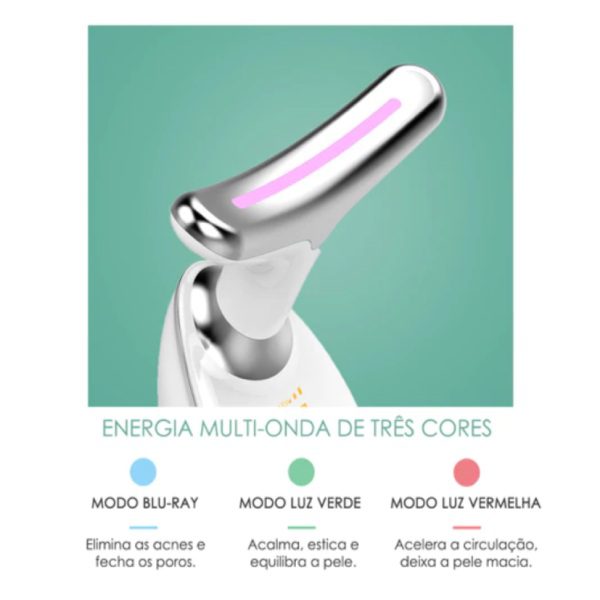 Massajador Anti Rugas com Fototerapia Led + OFERTA CREME PARA RUGAS