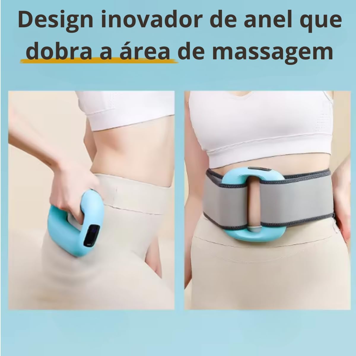 Massajador de Anel Portátil com Cinto