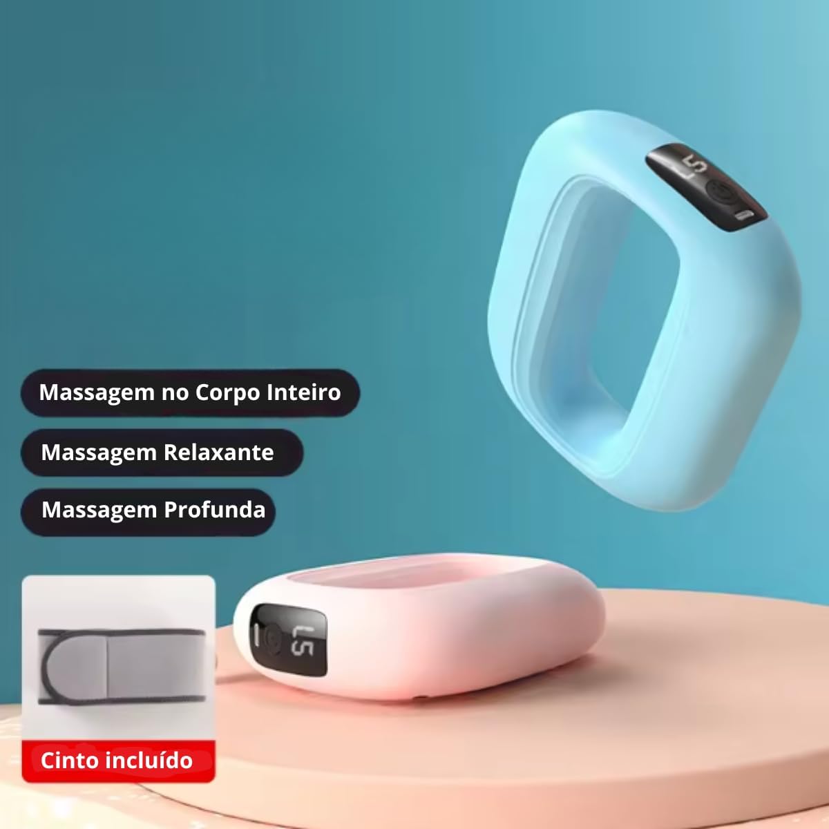 Massajador de Anel Portátil com Cinto