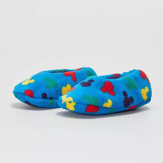 Pantufas Criança Antiderrapantes Mickey Coloridas