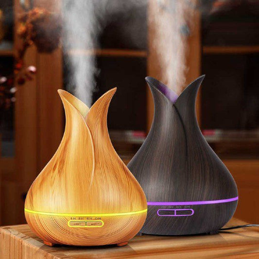 Humidificador e difusor de aromas 7 cores com comando Tulipa