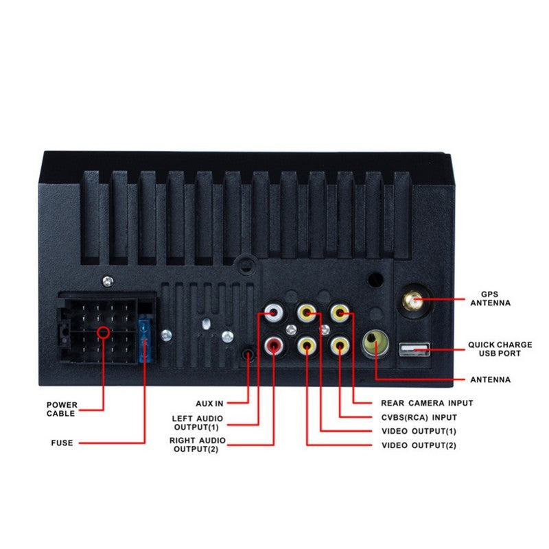 Auto-Rádio 2 DIN RK-7159G Bluetooth / Mirror Link / USB / Micro SD / Controle Remoto