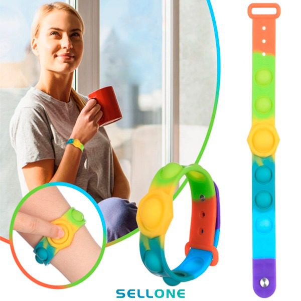 Pulseira de silicone anti-stress