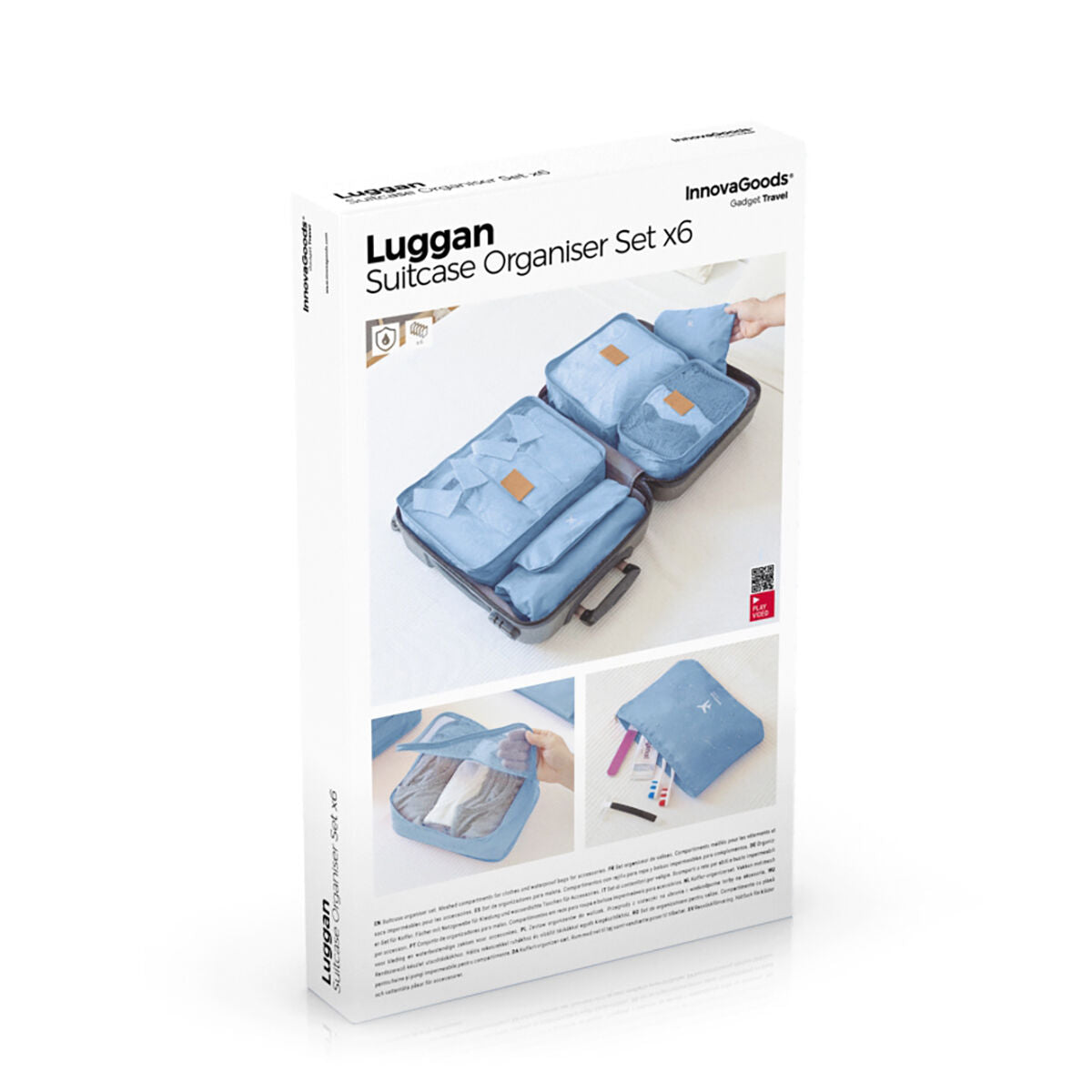 Conjunto de Bolsas de Organização para Malas Luggan InnovaGoods 6 Peças